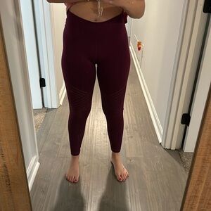 Lululemon Leggings size 6. Worn one time. I am 5’2” maroon color